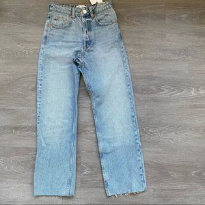 Zara Straight Leg Jeans Light Wash